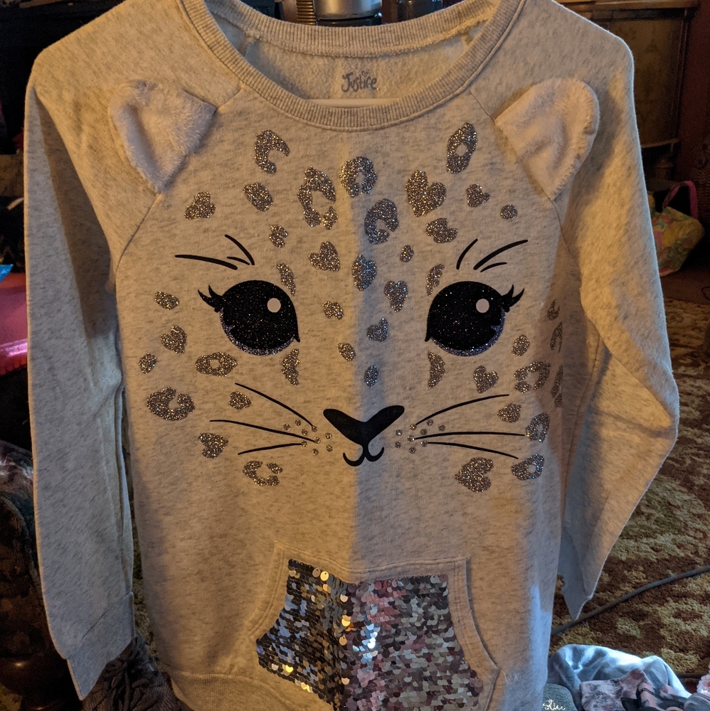 Girls 14/16 Justice sweatshirt